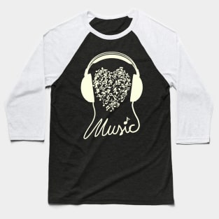 i love to Listen to Music and Gift for Musician and Music Lover Baseball T-Shirt